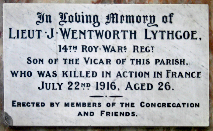 Lythgoe Jeffrey Memorial